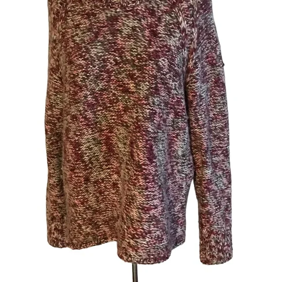 Columbia Multicolor Turtleneck Knitted Wool Blend Sweater Large - Picture 4 of 7